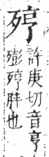 字彙 卷六．歹部．頁73．左