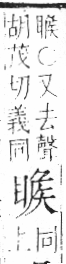 字彙 卷八．目部．頁61．左