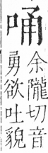 字彙 卷三．口部．頁14．左