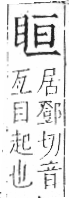 字彙 卷八．目部．頁58．右