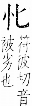 字彙 卷五．心部．頁1．左