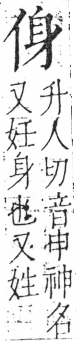 字彙 卷二．人部．頁26．左