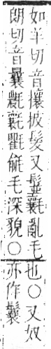 字彙 卷六．毛部．頁84．右