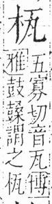 字彙 卷六．木部．頁28．左