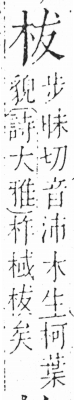 字彙 卷六．木部．頁28．左