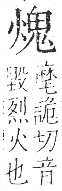 字彙 卷七．火部．頁57．右