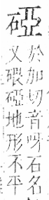 字彙 卷八．石部．頁76．右