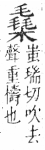 字彙 卷六．木部．頁54．右