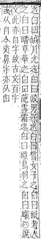 字彙 卷八．白部．頁44．右