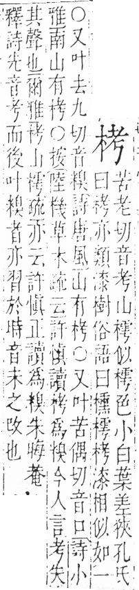 字彙 卷六．木部．頁31．右