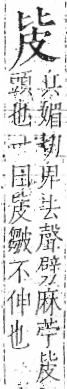 字彙 卷八．皮部．頁47．左