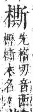 字彙 卷六．木部．頁54．右