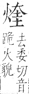 字彙 卷七．火部．頁55．右