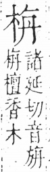 字彙 卷六．木部．頁31．右