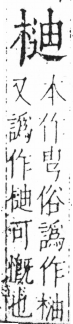 字彙 卷六．木部．頁42．右