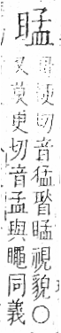 字彙 卷八．目部．頁60．右