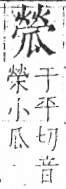 字彙 卷八．瓜部．頁16．右