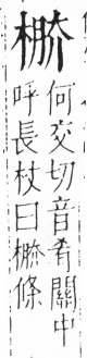 字彙 卷六．木部．頁42．左