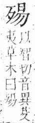 字彙 卷六．歹部．頁74．右