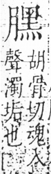 字彙 卷六．月部．頁19．右