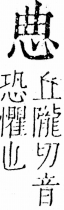 字彙 卷五．心部．頁7．左