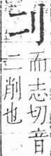 字彙 卷二．刀部．頁59．右