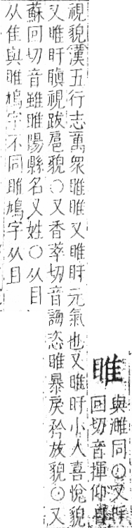 字彙 卷八．目部．頁60．左