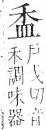 字彙 卷八．皿部．頁49．左