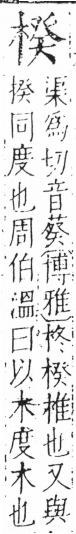 字彙 卷六．木部．頁43．左