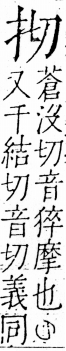 字彙 卷五．手部．頁36．右