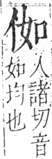 字彙 卷二．人部．頁26．左