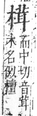 字彙 卷六．木部．頁48．右