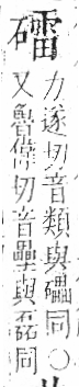 字彙 卷八．石部．頁80．左