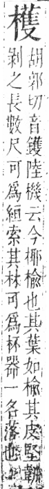 字彙 卷六．木部．頁59．右