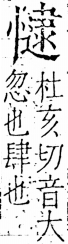 字彙 卷五．心部．頁24．右