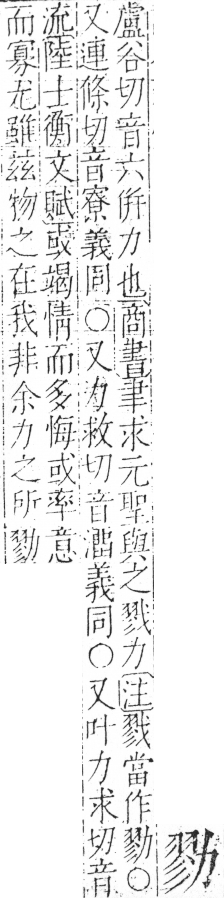 字彙 卷二．力部．頁71．左