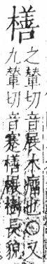 字彙 卷六．木部．頁54．左