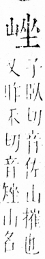 字彙 卷四．山部．頁31．右