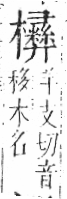 字彙 卷六．木部．頁63．右