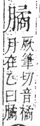 字彙 卷六．月部．頁19．右