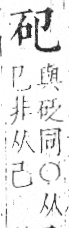 字彙 卷八．石部．頁71．左