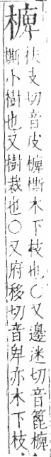 字彙 卷六．木部．頁51．左