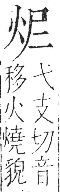 字彙 卷七．火部．頁50．右