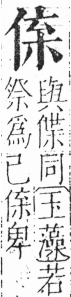 字彙 卷二．人部．頁31．左