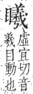 字彙 卷八．目部．頁67．左