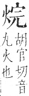 字彙 卷七．火部．頁52．右