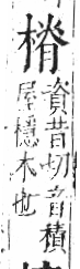 字彙 卷六．木部．頁48．右