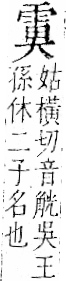 字彙 卷一二．雨部．頁49．右