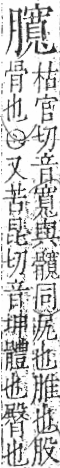 字彙 卷九．肉部．頁92．左