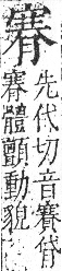 字彙 卷九．肉部．頁88．右